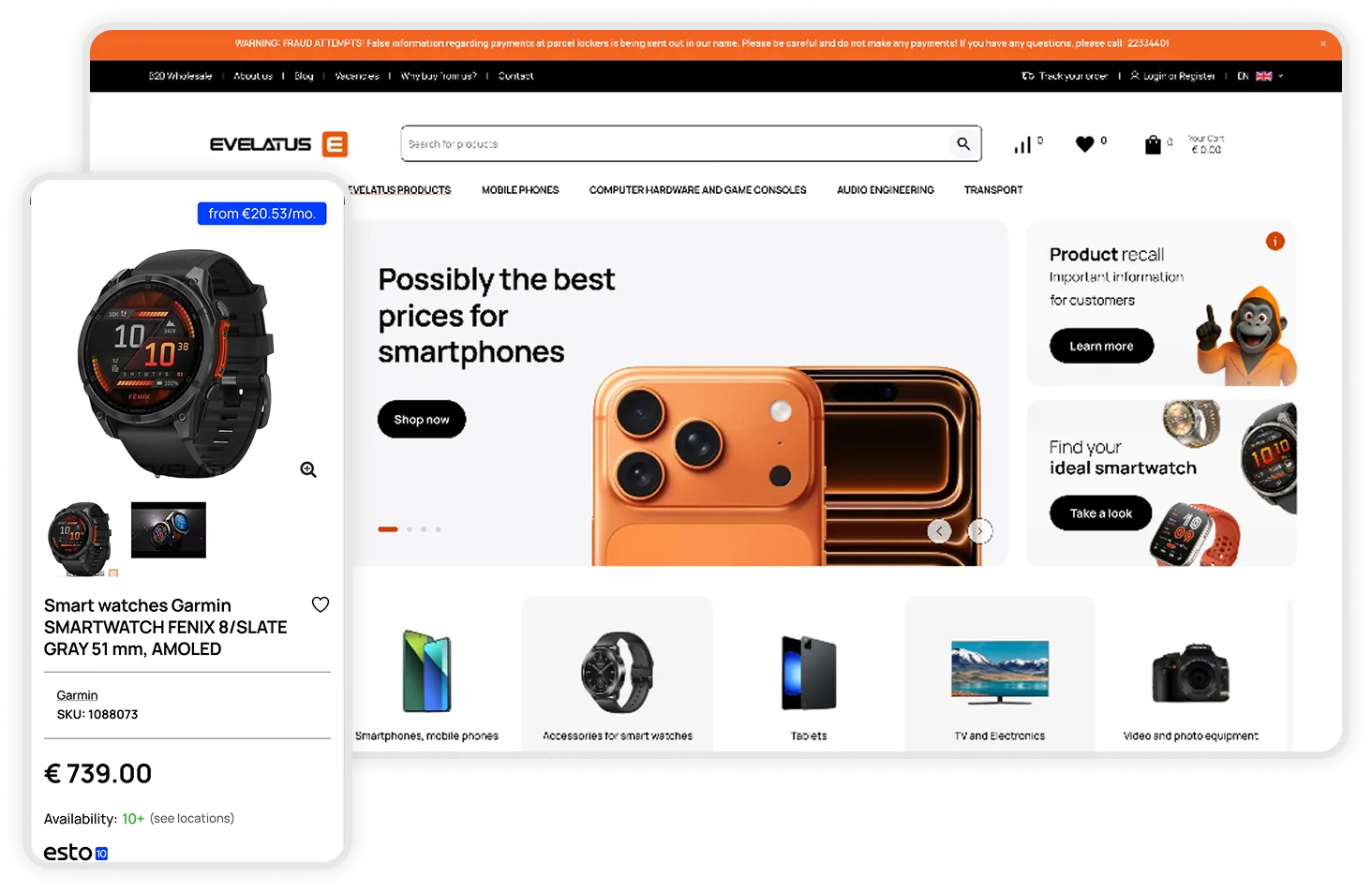 How We Rebuilt Evelatus Into a Baltic eCommerce Platform for 860,000 Products